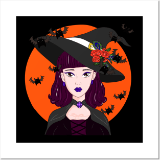 Halloween Witch Posters and Art
